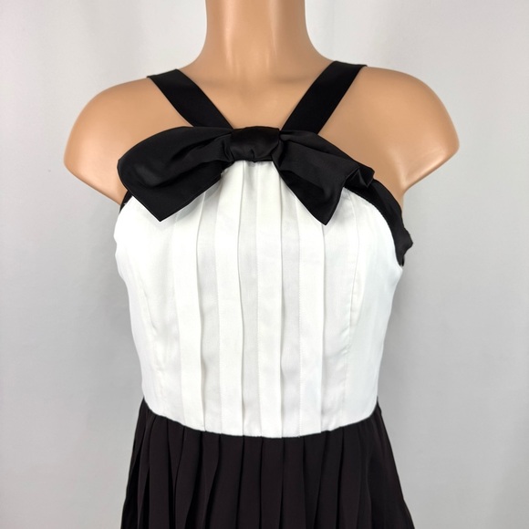 Prabal Gurung X Target Brown Tie Pintuck Pleated Mini Dress Size 6 Formal Event - Picture 5 of 14